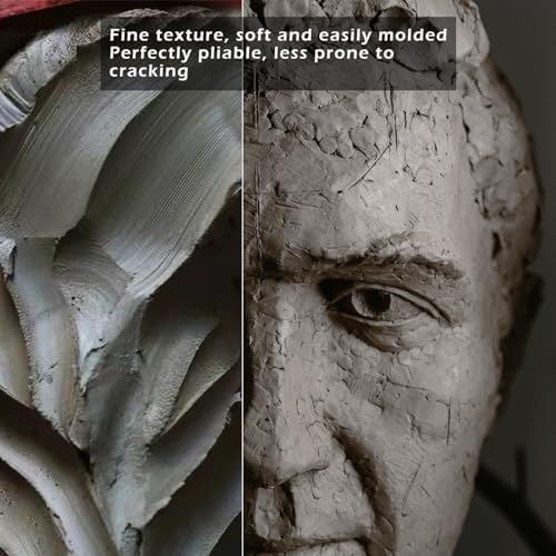 ReArt Air-Dry Clay Modelling, 2.2 pounds Ideal for Beginners and Advanced Sculptors All-Purpose Modeling Clay (Terracotta) - Image 3