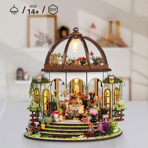 Hanging Garden DIY Miniature Dollhouse Kit, Dollhouse Kit with LED - Image 6