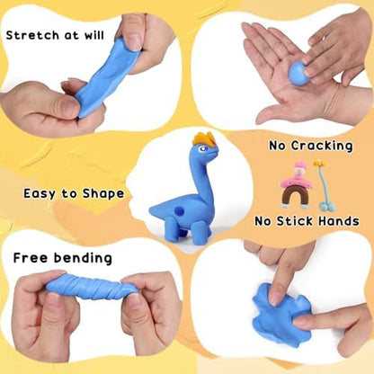 Ixiaoyoo 60 Colors Polymer Clay, Oven Bake DIY Modeling Clay for Kids - Image 3