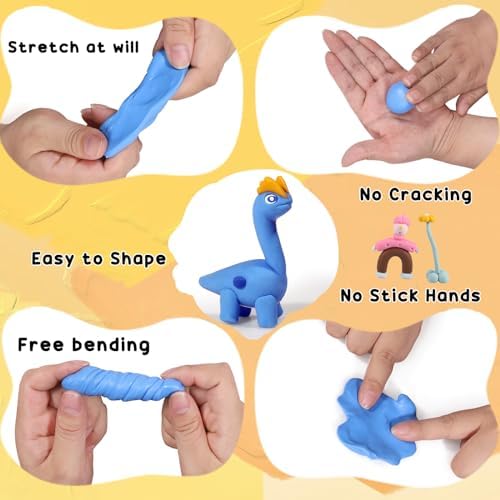 Ixiaoyoo 88 Colors Polymer Clay, Oven Bake DIY Modeling Clay for Kids - Image 4