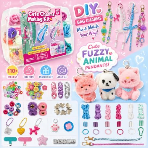 AGENTLAN Bag Charm Kit, DIY Key Chain Making Kit with Paracord - Image 3