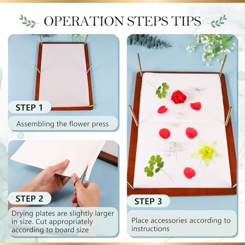 Aboofx Flower Press Kit, 15.7" x 11.8" 6 Layers Flower Pressing Kit - Image 5