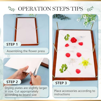 Aboofx Flower Press Kit, 15.7" x 11.8" 6 Layers Flower Pressing Kit - Image 5
