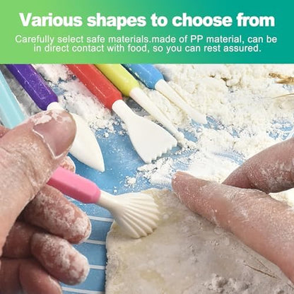 slaixiu 9 Pcs Clay Sculpting & Carving Tools Kit, Double Head Pottery & Ceramic Modeling Set for Air Dry Clay, Lippan Art Material for Kids & Adults DIY Crafts - Image 5