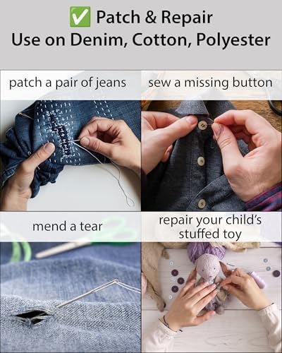 Vellostar Mini Hand Sewing Kit for Adults, Small Travel Case, 18 Threads - Image 7