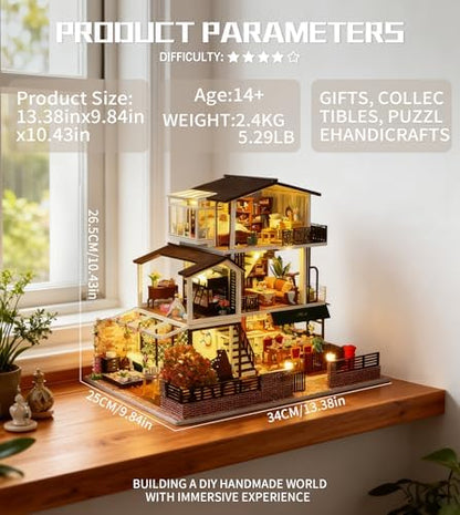 Spilay DIY Miniature House Kit for Adults, Miniature Dollhouse Kit - Image 5