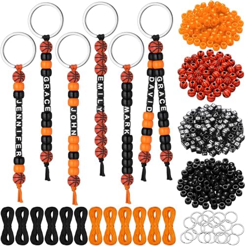 Landical 564 Pcs Basketball Keychain Making Kit DIY Name Bead Craft by Landical