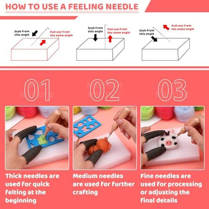 Yizzvb 24 Colors Needle Felting Kit, Beginners Wool Roving Set - Image 5