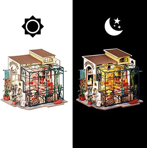 Rolife DIY Miniature Doll House Kit with Furniture for Children Adult Wooden Kits Toy (Emily's Flower Shop) - Image 6