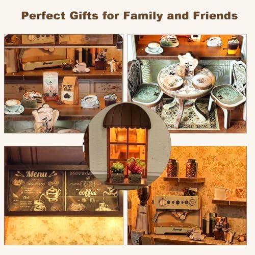 Book Nook Kit, DIY Miniature House Dollhouse Kit for Adults - Image 3