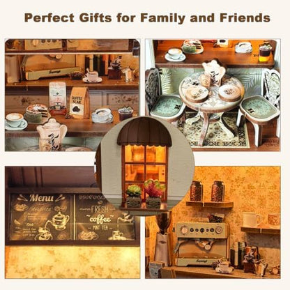 Book Nook Kit, DIY Miniature House Dollhouse Kit for Adults - Image 3