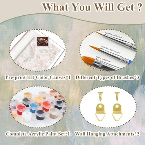 Butterfly Paint by Numbers Kit for Adults, Paint by Numbers for Adults - Image 6