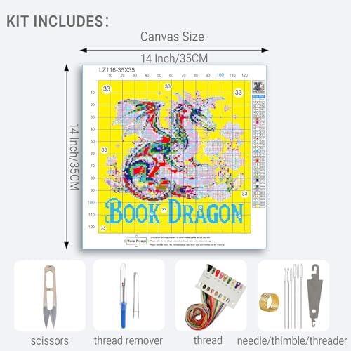 HKLIOPU Cross Stitch Kits for Adults,11CT Printed Cross Stitch Kits,Stamped Embroidery Kits for Adults Wall Art Home Decoration (LZ116) - Image 2