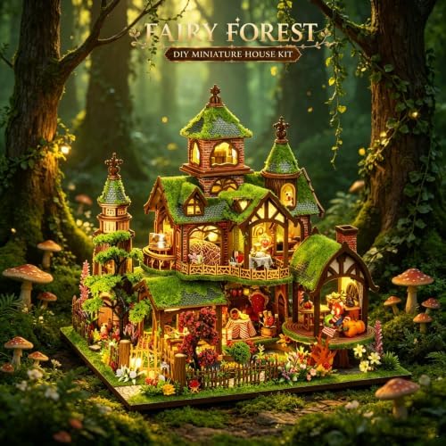 Miniature House Kit, DIY Miniature Kit, Mini House for Adults, Fairy House - Image 3