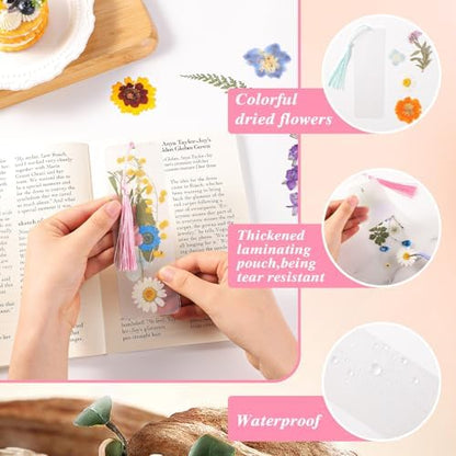 326Pcs Pressed Flower Bookmark Making Kit, DIY Bookmark Kit for Book Lover - Image 3