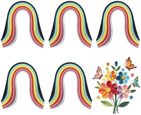 TXIN 1300 Strips 26 Colors Paper Quilling Strips, Width 3mm Length 39 cm by TXIN