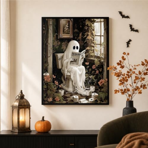 Halloween Ghost Paint by Numbers Kit for Adults, 16x20 inch - Image 3
