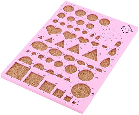 SUNGOOYUE Paper Quilling Tool Kit Plastic Wood Metal Slotted Quilling Pen with Template Board 40 Pins Tweezer for DIY Paper Craft Scrapbook Card Making Adults Beginners (Pink) - Image 4