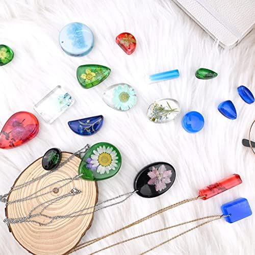 Resin Jewelry Molds for Casting - Silicone Molds for Epoxy Resin, Pendant Mold for DIY Gem Cabochon, Earring, Necklace Jewelry Making - Image 5
