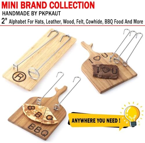 2Pcs Letters Branding Iron for Wood, Leather Branding Stamp (B b) - Image 3