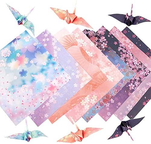 Origami Paper 180 Sheets 6 inches Square 8-12 Colors Differents Color on Both Sides Hand Crafts Origami Paper Arts Creativity - Image 2