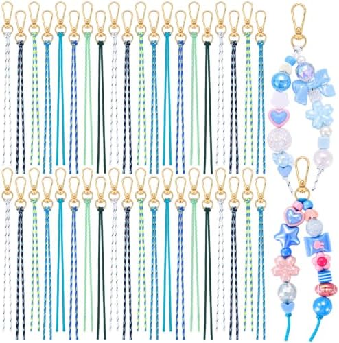 Wurosi 55 Pcs Paracord Keychain Kit, Beadable Keychain Making Kit by Unknown