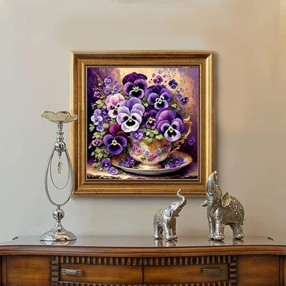 Flower Paint by Numbers Kit for Adults, Paint by Number for Adults Flowers - Image 5