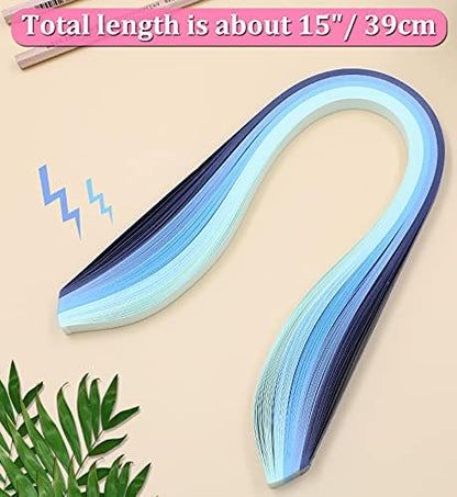 Zorfeter Multi-Color Quilling Paper Strips Kits, 10mm Width, 15" Length - Image 3