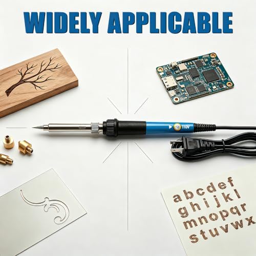 Wood Burning Kit, 30Pcs Wood Burning Tool Adjustable Temperature 200~450 ℃ (392-842℉) Wood Burning Pen Kit for Adults Beginners - Image 4