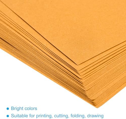MECCANIXITY 100 Sheets Origami Paper Double Sided Fluorescent Orange 6x6 Inch Square Sheet for Art Craft Project, Beginners, Gifts Decor - Image 4