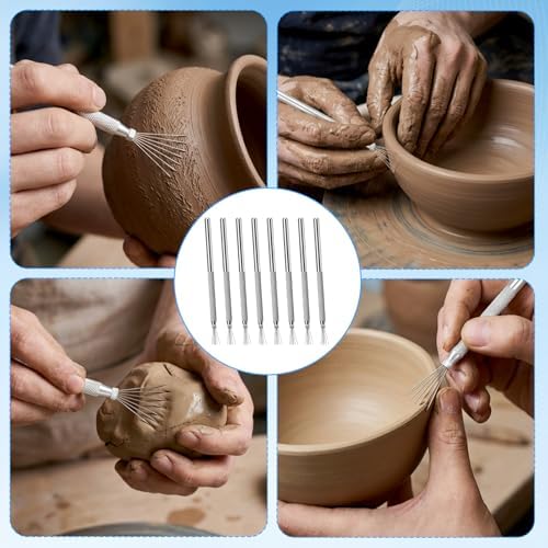 Shimmeroo 8Pcs Clay Scoring Tool, Pottery Scoring Tool - Image 7
