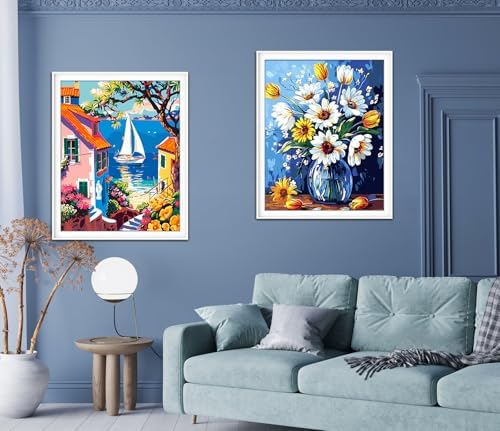 ZTOTZ Sunflower Paint by Numbers kit for Adults, Sunflower Paint by Numbers Adults Canvas Without Frame, DIY Flower Painting by Numbers for Gift Home Wall Decor(16x20inch) - Image 4