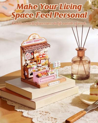 Rolife Sweetie's Donut Shop DIY Miniature House Kit - Image 5