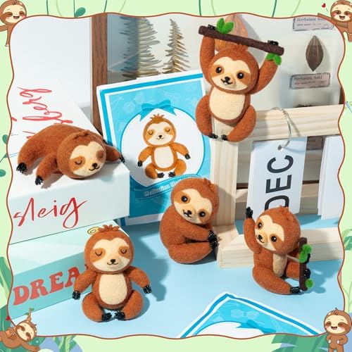 WATINC Needle Felting Starter Kit - Cute Doll Wool Felt Needle Felting Tools Foam Pad, DIY Home Decoration Needle Felting Craft Party Supplies for Beginners - Image 4