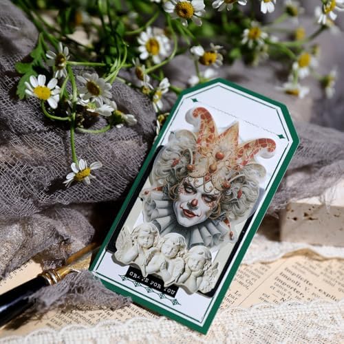 CATaireen Vintage Junk Journal Items Kit Pre Cut Paper Cards Cutout Cardstock Art Aesthetic Decor Hollow Out Craft Elements Small Embellishments Supplies for Adults Scrapbook Pack (Typewriter) - Image 6