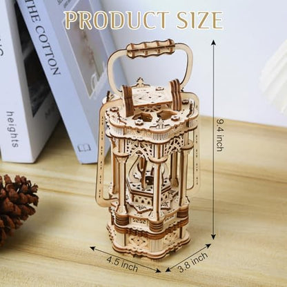 3D Wooden Puzzle for Adults, DIY Lantern Model Kit - Image 2