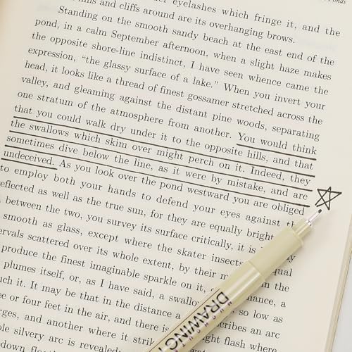 Muchcute 05 Fine Point Writing Pens: 6 Black 0.45mm Smooth No Bleed Bible - Image 4