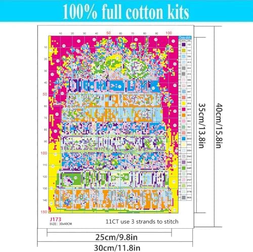 WUSARPLY Book Stamped Cross Stitch Kits for Beginners Adults - Image 6