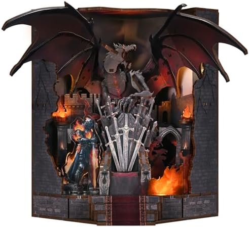 CCCDF Throne of Blades Book Nook Kit, Beginner 3D Wooden Puzzle for Adults by CCCDF