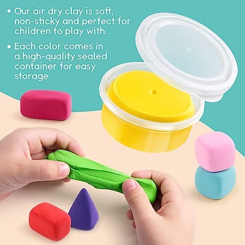 Drama Planet Flower Craft Kit for Kids, Make Your Own Flower Bouquet with Air Dry Clay, Arrange Clay Flowers & Create Personalized Art, Great Gifts for Girls - Image 6