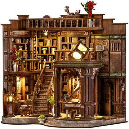 Lannso DIY Dollhouse Miniature Kit, Doll House Kit, Mini Handmade Wooden Dollhouse for Adult Gift (AWO2-003) by MiniatureDollhouses