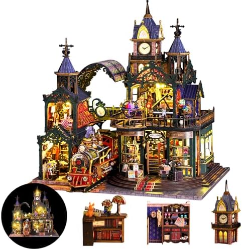 DIY Miniature House Kit Dollhouse Kit for Adults to Build Mini Magic House by Flybean-WonderlandinYourHands
