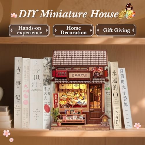 CUTEBEE Book Nook Kit - DIY Miniature House Japanese Fan Shop - Image 2
