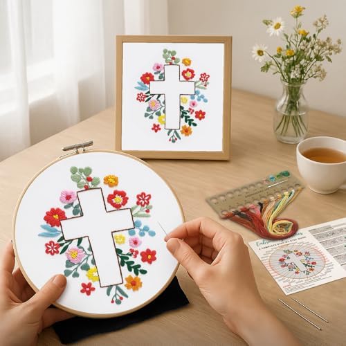 Louise Maelys Cross Embroidery Kit for Beginner(Easter Jesus) - Image 2