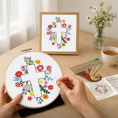 Louise Maelys Cross Embroidery Kit for Beginner(Easter Jesus) - Image 2