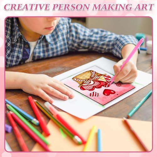 COCHIE 10 Pieces Large Valentines Day Unfinished Wood Crafts to Paint for Adults, Bulk Predrilled Wooden Ornaments for Painting, Heart Pattern Paintable Wood Slices Craft Supplies with Ropes - Image 5