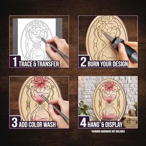 ArtSkills Wood Burning Kit for Beginners - 48 Piece Woodburning Gift Set - Image 3