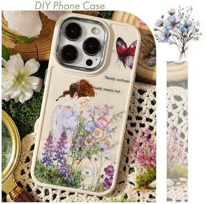 Transparent Flower Stickers for Scrapbooking - 240 Pcs Aesthetic Botanical & Floral Stickers for Scrapbook Supplies, Junk Journal Supplies, Card Making and DIY Craft - Image 4