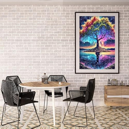 Tree of Life Paint by Numbers Kit for Adults Beginner with Wooden Framed,Adult Paint by Number Kits On Canvas,Adults' Paint-by-Number Kits DIY Oil Painting Kits for Gift Home Wall Decor 12x16 Inch - Image 4
