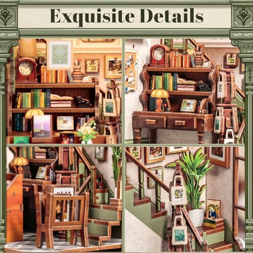 Fsolis Book Nook Kit – DIY Miniature House Gallery Bookstore - Image 5